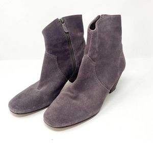 Boden Suede Purple Heel Booties Size 41 / US 9.5 EUC